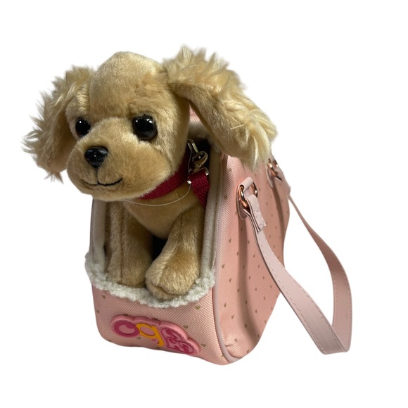 Our Generation Hop In Dog Carrier & Pet Plush Puppy for 18" Dolls - Picture 1 of 16
